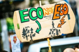 climate posters fight outdoors